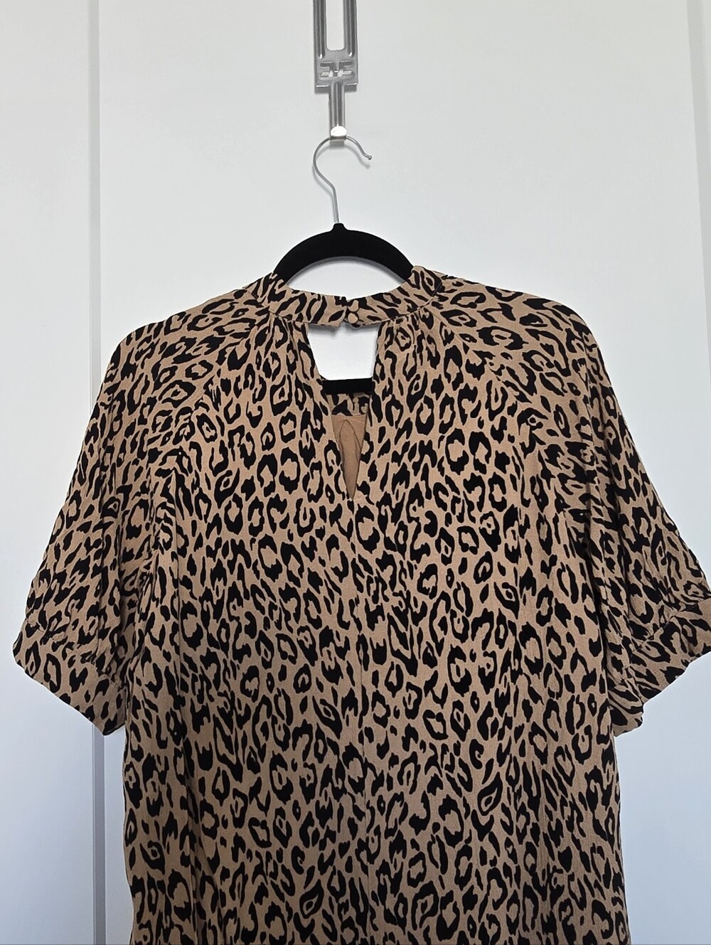 Anthro Animal Print Midi Dress - Picture 2 of 11